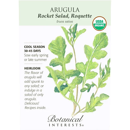 Botanical Interests Botanical Interest - Arugula Rocket Salad (Certified Organic)