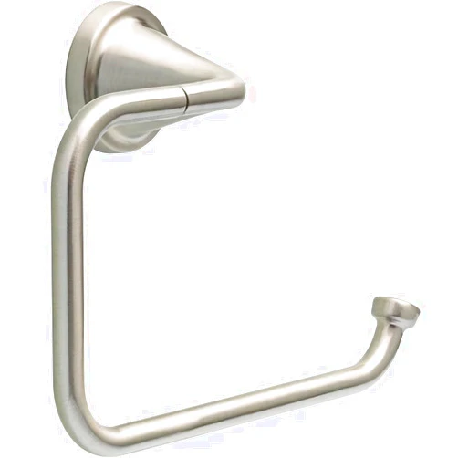Delta Faucet LRK46-BN Larkin SpotShield Wall Mount Single Towel Ring, Brushed Nickel Finish; Durable and Long-Lasting; Zinc-die Cast Construction