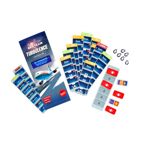 Scorpion Masqué Sky Team Turbulence Expansion | Cooperative Dice Game | Ages 12+ | 2 Players | 20 Minutes