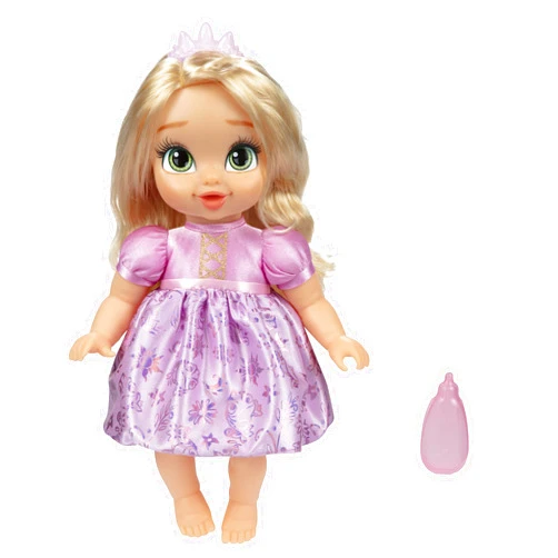 Disney Princess Rapunzel Baby Doll with Baby Bottle & Tiara