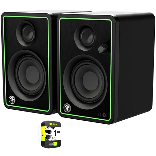 Mackie CR3-X 3 inch Creative Reference Multimedia Studio Monitors Bundle with 1 YR CPS Enhanced Protection Pack
