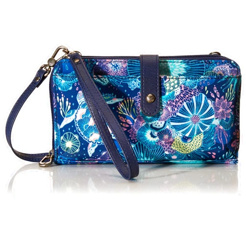 Sakroots Smartphone Crossbody Bag, Convertible Purse with Detachable Wristlet Strap, Includes Phone Wallet Pockets