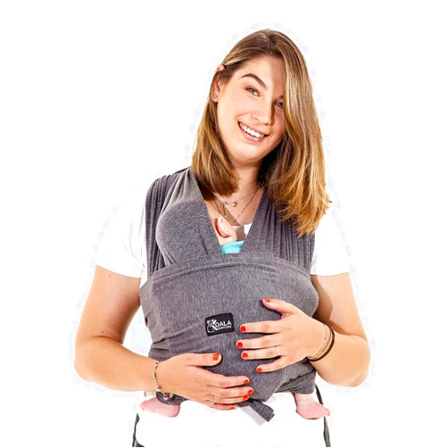 Koala Babycare Baby Carrier Wrap, Easy to Wear As a T-Shirt - Baby Wearing Wrap One Size Fits All - Newborn Wrap Carrier Up to 22lbs