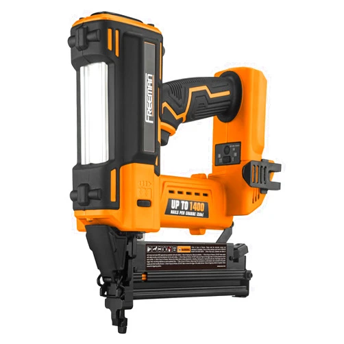 Freeman PE20VT2118 20 Volt Cordless 2-in-1 18-Gauge Nailer/Stapler (Tool Only) – 1400 Shots per Charge