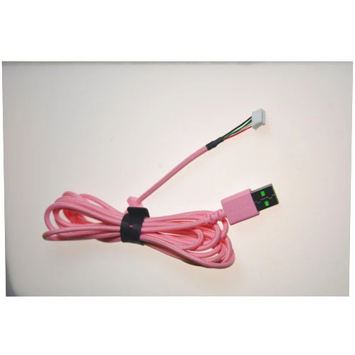 FineUsea USB Wire Data Audio Cable Replacement for Repair for Razer Kraken Kitty Edition/Ultimate Edition Headphone (Pink)