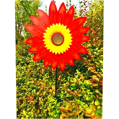 DAIIVMBH Sunflower Windmill-for Decoration Outside Yard Garden Lawn Large Windmill Pinwheel for Garden,Yard,Party Outdoor Decor (Yellow)