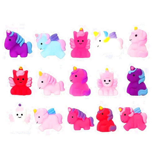 Sanmeuty Mochi Squishy Toys Set, Party Favors for Kids,Party Favors, Goodie Bag, Birthday Gifts, Mini Squishies Stress Reliever Toy(15PCS)
