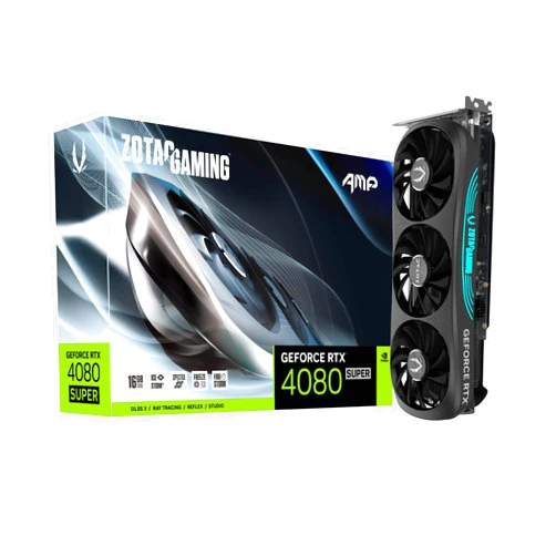 ZOTAC Gaming GeForce RTX 4080 Super AMP DLSS 3 16GB GDDR6X 256-bit 23 Gbps PCIE 4.0 Gaming Graphics Card, IceStorm 2.0 Advanced Cooling, Spectra RGB Lighting, ZT-D40820F-10P
