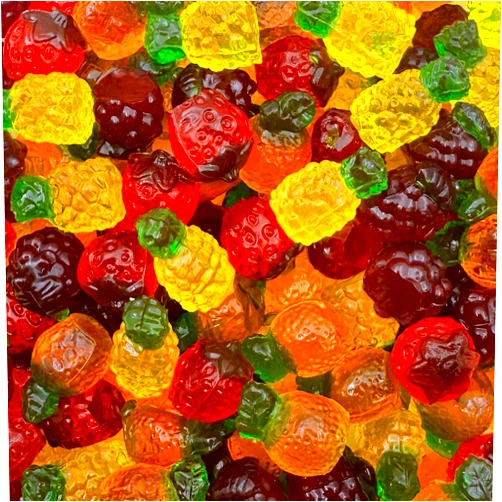 ILIKE! Fruit-Shaped 3D Gummy Candy, Assorted Fruit Flavors, 1-Pound Pack