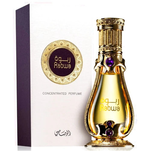 RASASI Rabwa for Men and Women Unisex 19ml(0.6 oz) | Concentrated Perfume Oil | Smooth Woody and Patchouli Notes Enhanced by Bergamot | Elegant Bottle