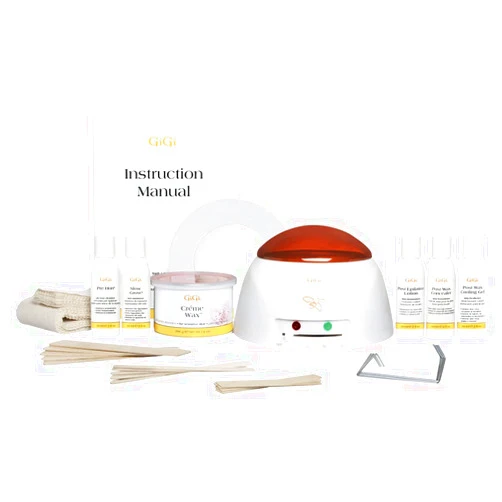 Gigi Mini Pro Waxing Kit for Women, Hair Removal Wax Kit for Face & Body, Salon and At-Home Use, Portable and Convenient, for All Skin & Hair Types