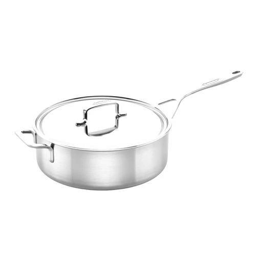 Demeyere 5-Plus Stainless Steel 6.5-qt Saute Pan with Helper Handle