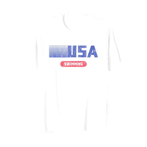 USA 2020 Team Sports Retro USA 2020 Team American Swimming Vintage T-Shirt