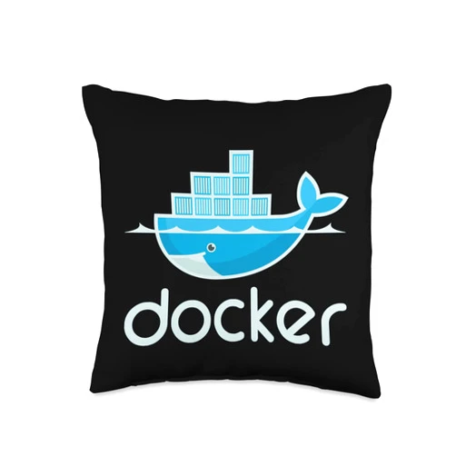 Docker - Software Programmer - Developer - Coder Docker Engine-Build Applications in Isolated Containers Throw Pillow, 16x16, Multicolor