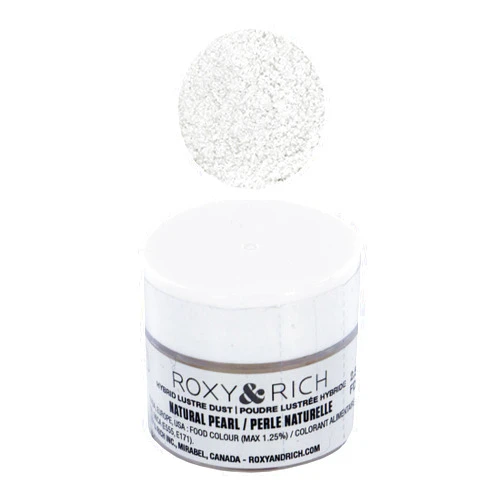 Roxy & Rich Colorants Roxy & Rich Hybrid Luster Dust Powder Food Color, Natural Pearl 2.5 Grams
