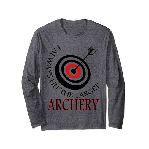 Bogenschießen Bogenschützer Schießverein Geschenk Archery Archer Crossbow Shooting Gift Idea Long Sleeve T-Shirt