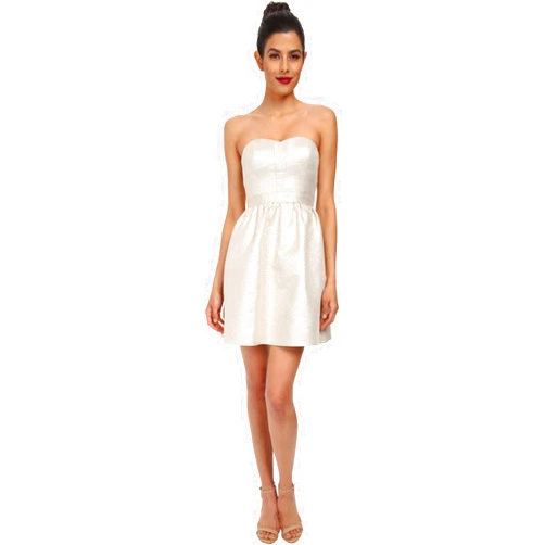 Aidan Mattox Aidan by Aidan Mattox Women's Strapless Gold Party Dress