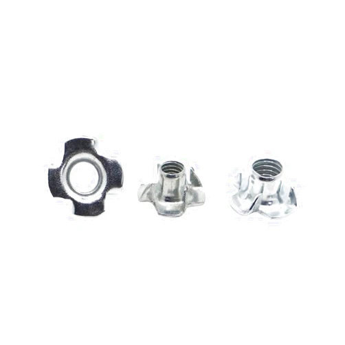 MKHUIBU 20pcs Zinc Plated Four Claws Nut Speaker T-nut Blind Pronged Insert Tee Nut Furniture Hardware M3 M4 M5 M6 M8 M10(M8 20pcs)