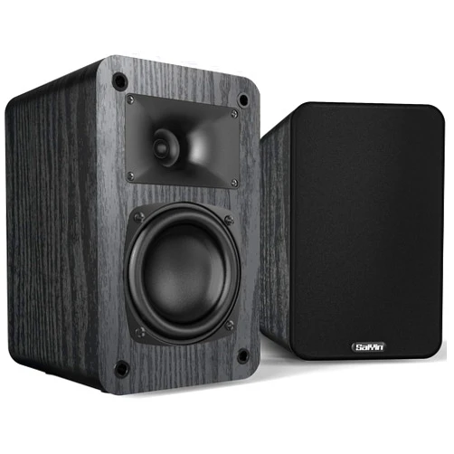 Saiyin Passive Bookshelf Speakers, 2-Way Passive Speakers, 3.5