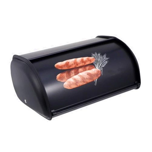 Cabilock 1pc Metal Bread Box Storage Case Vintage Lid Capacity Space-saving Storage for Kitchen Beans Candy Sugar Snacks Tea