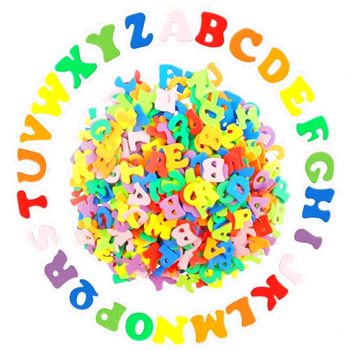 Notoke 540 PCS Letter Stickers Foam Alphabet Stickers, 9 Colors Self Adhesive A-Z Foam Stickers for Kids Crafts, Foam Letter Supplies Stickers for DIY Crafts Scrapbooking Kids School Party Decorations