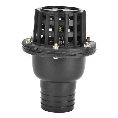 Hyuduo Water Pump Foot Valve Black PVC Low Pressure Flat Check Valve Black 1.5in 2in 2.5in 3in 4in Optional for Fluid Machine Industrial Garden(2in)