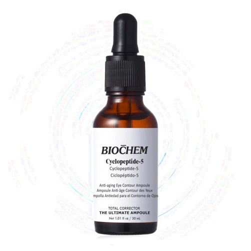 BIOCHEM Cyclopeptide-5 Anti-Aging Eye Contour Ampoule - 1.01 fl. oz / 30 mL, Wrinkle Reduction & Firming Ampoule for Hydrating & Lifting