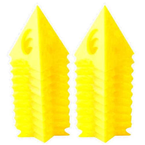 QWLWBU 20pcs Painters Pyramids Stands Paint Triangle Stands Painting Pyramids Paint Stands for Painting Mini Cone Paint Stands for Canvas and Door Risers Support(COLOR:Yellow)