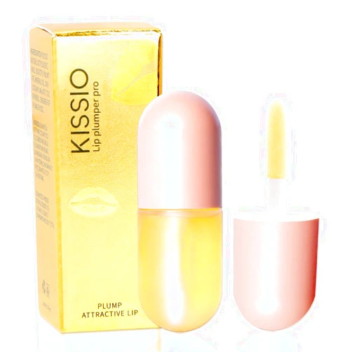 KISSIO Natural Lip Plumper,Lip Plumping Lip Gloss,Lip Plumper Gloss,Lip Plumper,Moisturizing& Reduce Fine Lines 5.5ml For Day Ues