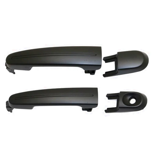 BQPMDBD Car Door Handle Exterior Front Rear Driver & Passenger Side Left Right 2pcs Primed with Key Hole for Ford for Taurus 2010-2012, for Lincoln for MKS 2009-2016