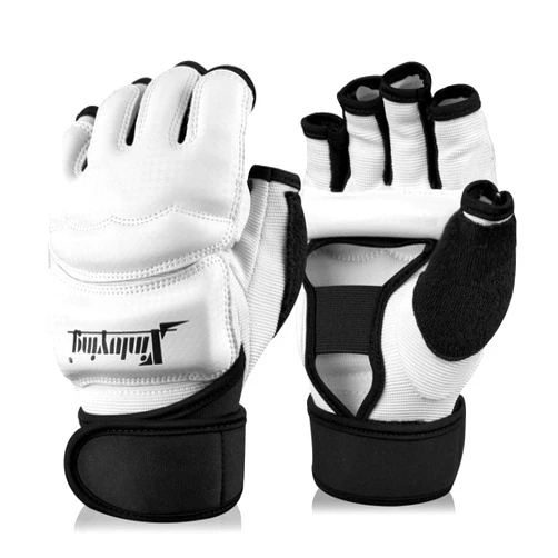 Xinluying Punch Bag Boxing Martial Arts MMA Sparring Grappling Muay Thai Taekwondo Training PU Leather Wrist Wraps Gloves