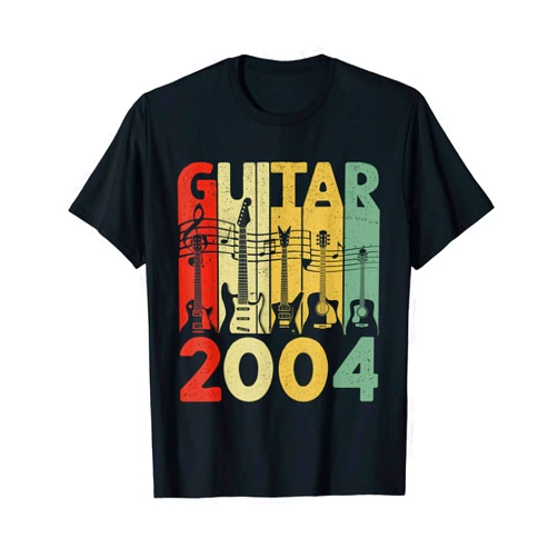 Vintage Guitar 2004 16th Birthday Gifts 16th Bday 16th Birthday Gift Idea Vintage Guitar 2004 Outfit Guitarist T-Shirt