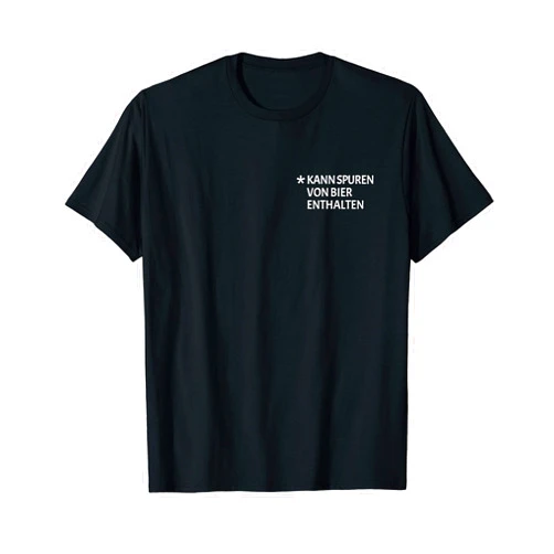 Bier Geschenk Biertrinker Bierliebhaber Männer May contain traces of beer drinking alcohol men funny T-Shirt
