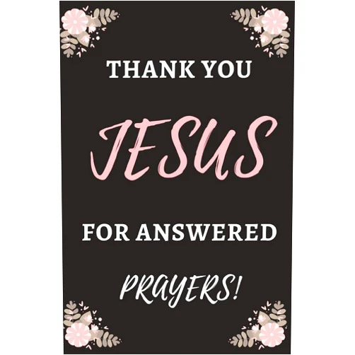 Scripture Life Thank You Jesus, For Answered Prayers: Bible Notebook, Journal, Organizer To Write In, Empty Fill in notebook Template (6