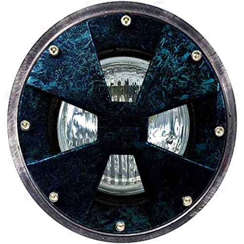 DABMAR LIGHTING LV307-LED4-VG-SLV Well Light W/DRIVEOVER CVR W/SLV 4W LED PAR36 12V, Verde Green
