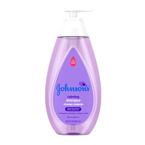 Johnson's Baby Calming Baby Shampoo with Soothing NaturalCalm Scent, Hypoallergenic & Tear-Free Baby Hair Shampoo, Free of Parabens, Phthalates, Sulfates & Dyes, 20.3 fl. oz