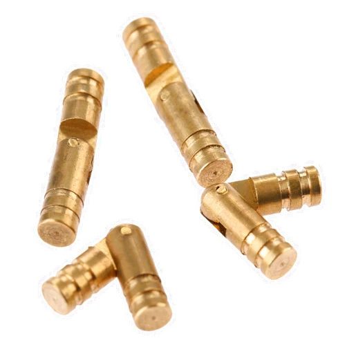 Dophee 20Pcs Brass Barrel Hinge Hidden Invisible Concealed Hinges for Jewelry Keepsake Box Cabinet Door Barrel Hinges