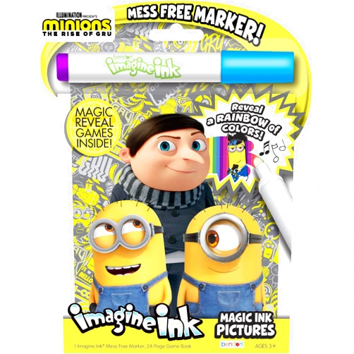 Bendon Publishing Despicable Me Minions Rise of Gru 24-Page Imagine Ink with Mess Free Marker 47649
