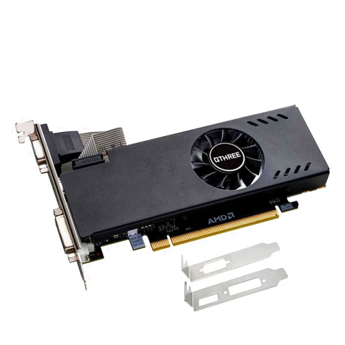 QTHREE Radeon RX 550 4GB Low Profile Graphics Card,GDDR5,128-Bit,VGA,DVI,HDMI,Small Form Factor Video Card for PC Gaming,Computer GPU,PCI Express X8 3.0,DirectX 12,Support 4K