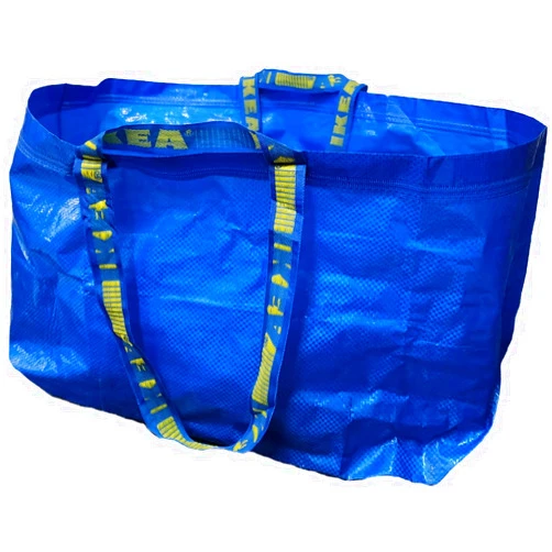 IKEA FRAKTA Carrier Bag, Blue, Large Size Shopping Bag 2 Pcs Set