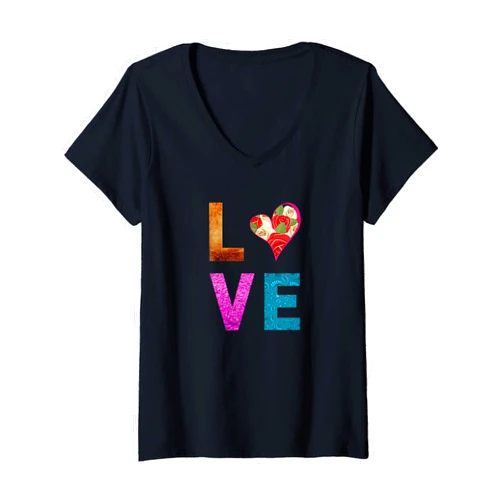 Flower Heart One True Love Forever And Always Womens Flower Heart One True Love Forever and Always Be Mine V-Neck T-Shirt