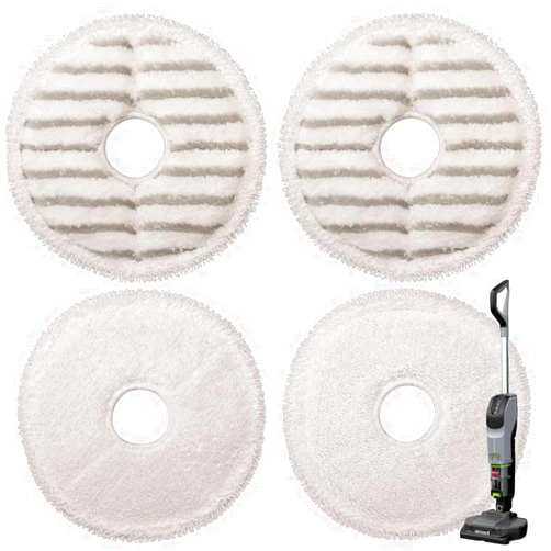 EVKLN 4 Pack Mop Pads for Bissell SpinWave + Vac All-in-One Powered Spin 3764 and 37643