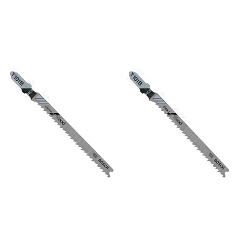 Bosch T101B3 3-Piece 4 in. 10V TPI Clean Wood Cutting T-Shank Jig Saw Blades (Pack of 2)