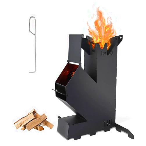 GODSAX Rocket Stove Rocket Stove for Cooking Portable Wood Mini Burning Stove, Fire Camping Stove for Cooking backyard cooking Camping grill outdoor events BBQ Comes with storage bag