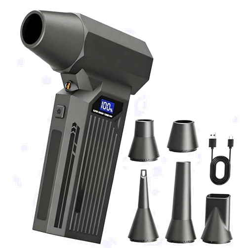 Generic Compressed Air Duster -Mini Blower Turbo Fan,150000RPM Cordless Electric air Duster for Keyboard PC Cleaning,No Canned,Jet Dry Blower Air Blower for Home and Car