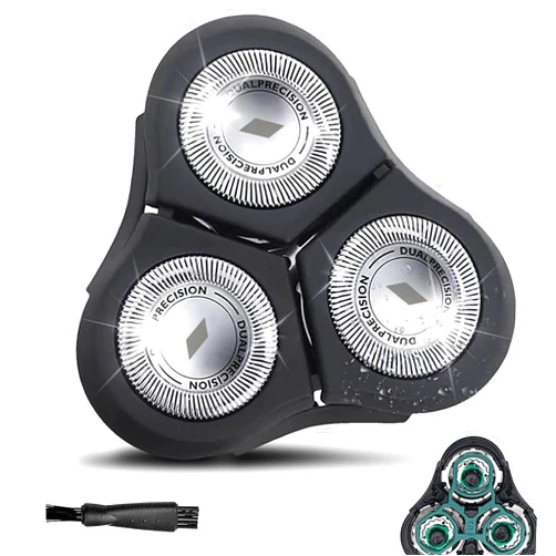 Tomorrow will be better RQ11 Replacement Shaver Heads Compatible with Philips Norelco Sensotouch Replacement heads for Sensotouch 2D Electric Shaver(1100 Series),1150x, 1160x, 1170x 1180x,RQ11 Replacement Blades (1 Head)