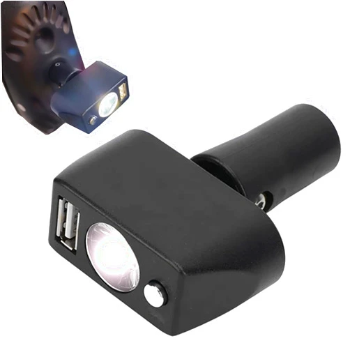 Mujocooker Electric Wheelchair Light, Adjustable Angle, 3 Pin XLR Head Led Light Power Wheelchair Accessories, Night Lighting Controller for Mobility Devices Stay Safe and Light Your Way