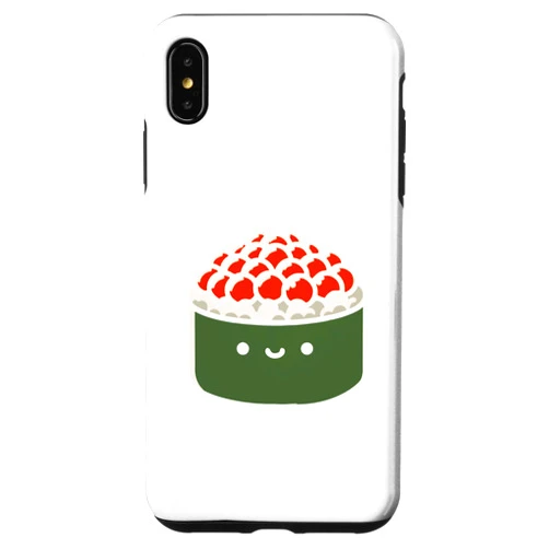 Funny Gunkan Salmon Roe Sushi Gift for Men & Women iPhone XS Max Gunkan Salmon Roe Anime - Cute Kawaii Food Japanese Sushi Case