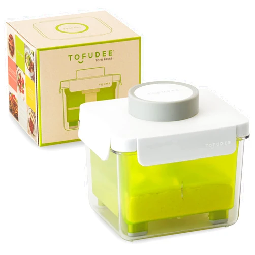 TOFUDEE Tofu Press for Vegan - Dishwasher Safe & BPA Free Tofu Presser that Swiftly Drains Water from Soft, Firm, Extra Firm & Organic Tofu Without Crack in just 15-20min - Enhanced Flavor & Texture