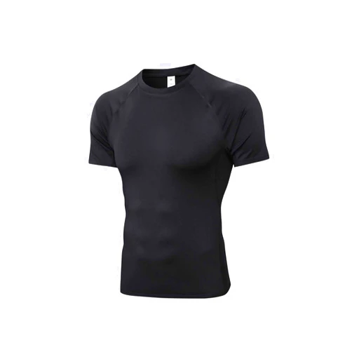 LEICHR Mens Compression Shirt, Short Sleeve Athletic Compression Shirt Men, Cool Dry Workout Gym T Shirt, Undershirts Running Tops